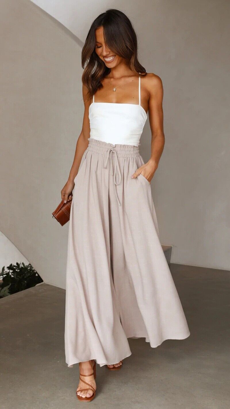 Womens Pants Wide Leg Loose Comfy Lounge Sweatpants With Pockets