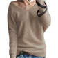 Oversize Sweater Women V-Neck Wool Autumn Winter Long Sweater