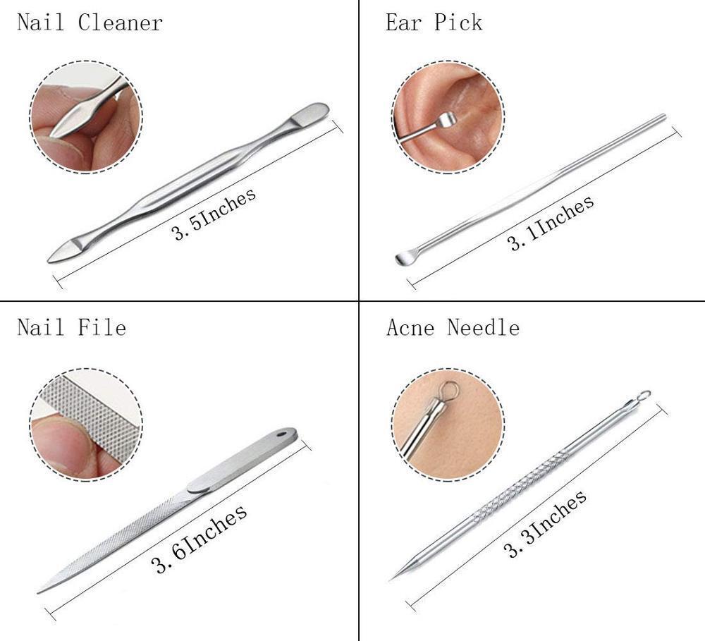 Professional Stainless Steel Nail Clipper Set Nail Tools Manicure & Pedicure