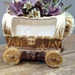 Vintage Covered Wagon Planter, Matte