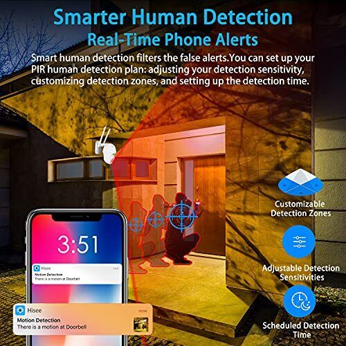 🎅【3MP FHD &amp; Full-color Night Vision with Floodlight】It's ver