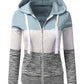 Colorblock Hooded Pullover Sweatshirt