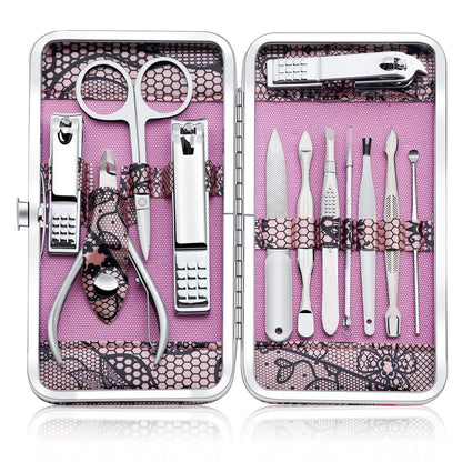 Professional Stainless Steel Nail Clipper Set Nail Tools Manicure & Pedicure