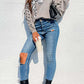 Leopard Graphic Pullover Sweater