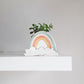 Small Rainbow planter. Happy ceramic planter