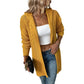 Women's Solid Color Hooded Coat Cardigan Sweater