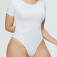 Full Size Round Neck Short Sleeve Bodysuit