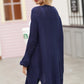 Open Front Long Sleeve Cardigan