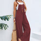 Women Long Bib Pants Overalls Casual Loose Rompers Jumpsuits With Pockets