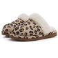 Litfun Women's Fuzzy Memory Foam Slippers Fluffy Winter House Shoes Indoor and Outdoor, Brown 7-7.5