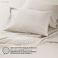 Welhome Soft Finish 100% Cotton Percale Sheet | 4 Piece Set | Full Size | White |