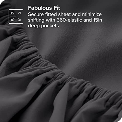 Bare Home Full Sheet Set - 1800 Ultra-Soft Microfiber Full Bed Sheets -