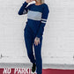 PRETTYGARDEN Women's Color Block 2 Piece Tracksuit Crewneck Long Sleeve Tops Long Sweatpants Outfits Lounge Sets