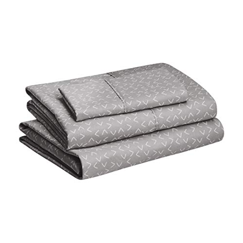 AmazonBasics Light-Weight Microfiber Sheet Set - Full, Black