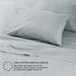 Welhome Soft Finish 100% Cotton Percale Sheet | 4 Piece Set | Full Size | White |