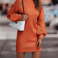 Women's Turtleneck Long Sweater Winter Fashion Long Sleeve Sweater Dress