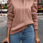 Solid Color Long-sleeved Casual Women's Top Sweater