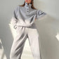 Women's Fashion Solid Color Hoodie Pants Suit