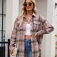 Mandy Plaid Button Up Long Sleeve Shirt