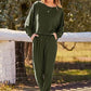 PRETTYGARDEN Women's 2023 Fall Fashion Outfits 2 Piece Sweatsuit Solid Color Long Sleeve Pullover Long Pants (Khaki,XX-Large)