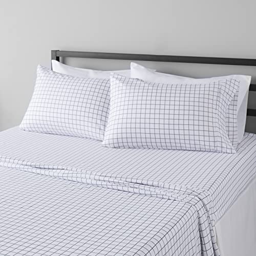 AmazonBasics Light-Weight Microfiber Sheet Set - Full, Black
