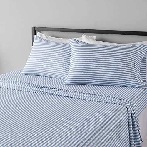 AmazonBasics Light-Weight Microfiber Sheet Set - Full, Black