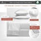 Pizuna 400 Thread Count Cotton Full-Size-Bed-Sheets-Set,