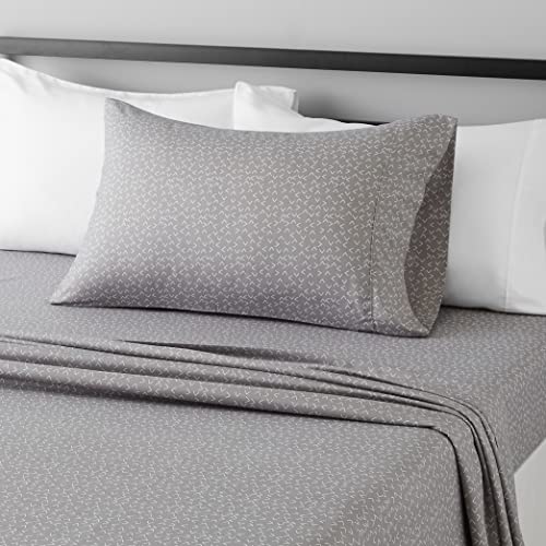 AmazonBasics Light-Weight Microfiber Sheet Set - Full, Black