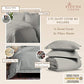 Pizuna 400 Thread Count Cotton Full-Size-Bed-Sheets-Set,