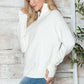 Half Zip Long Sleeve Knit Top