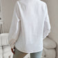 Striped Long Sleeve Shirt Fashion Ruffle Design Button Up Tops Casual Office Blouse Elegant Commuting Women's Clothing