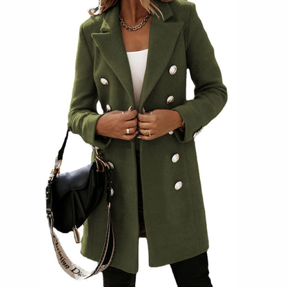 Fashion Turndown Collar Jacket For Women Autumn Winter