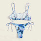 Summer Flowers Print Bikini Sexy Beach Swimming Suit