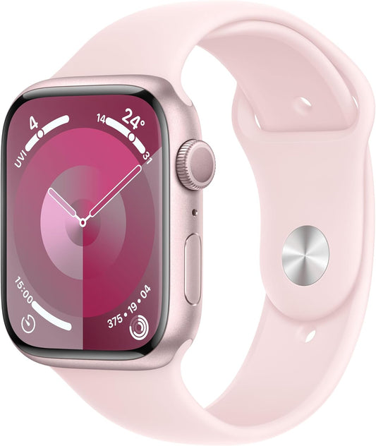 Apple Watch Series 9 [GPS 45mm] Smartwatch with Pink Aluminium Case