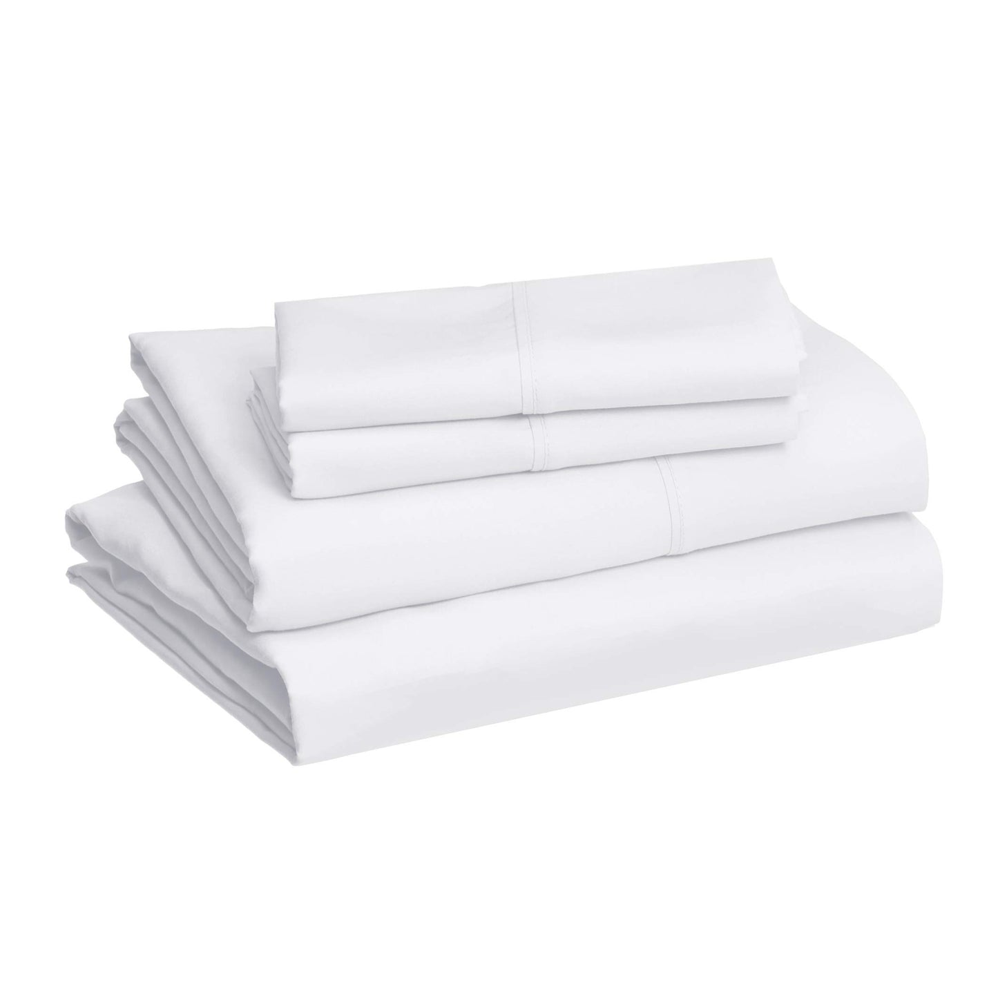 AmazonBasics Light-Weight Microfiber Sheet Set - Full, Black