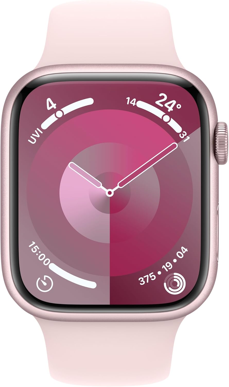 Apple Watch Series 9 [GPS 45mm] Smartwatch with Pink Aluminium Case