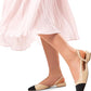 DREAM PAIRS Women's Flats, Square Toe Slingback Flats