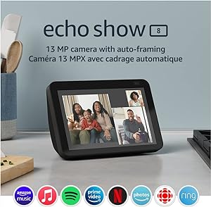 Echo Show 8 (2nd Gen, 2021 release) | HD smart display with Alexa