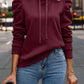 Solid Color Long-sleeved Casual Women's Top Sweater