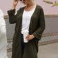 Open Front Long Sleeve Cardigan