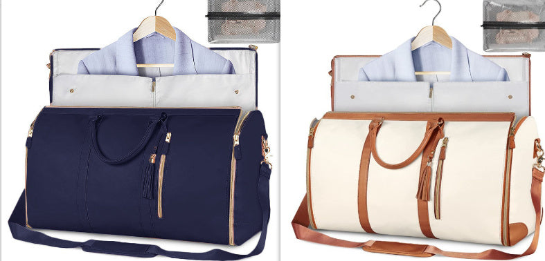 Large Capacity Travel Duffle Bag Women's Handbag Folding Suit