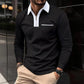 2024 Autumn Mens Long Sleeve Zipper Polo Shirts