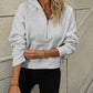 Mandy Half Zip Long Sleeve Sweatshirt