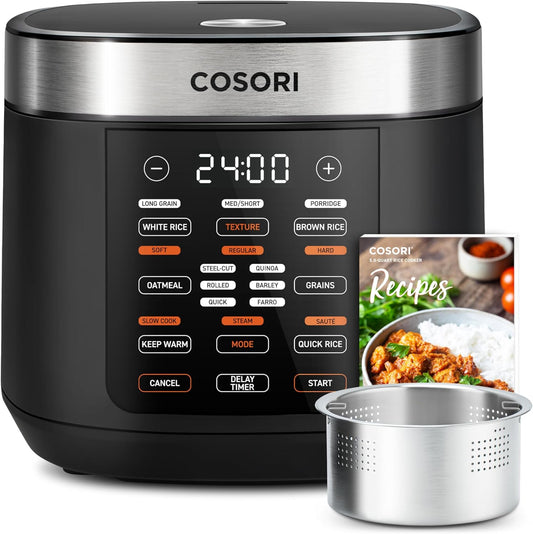 COSORI Rice Cooker 10 Cup, 24h Keep Warm