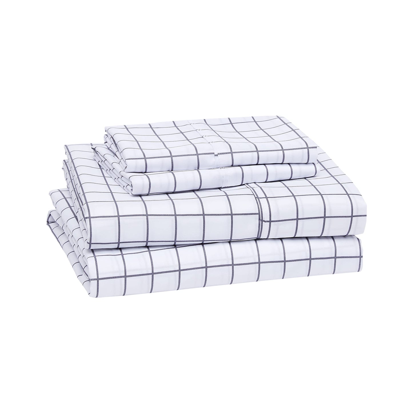 AmazonBasics Light-Weight Microfiber Sheet Set - Full, Black