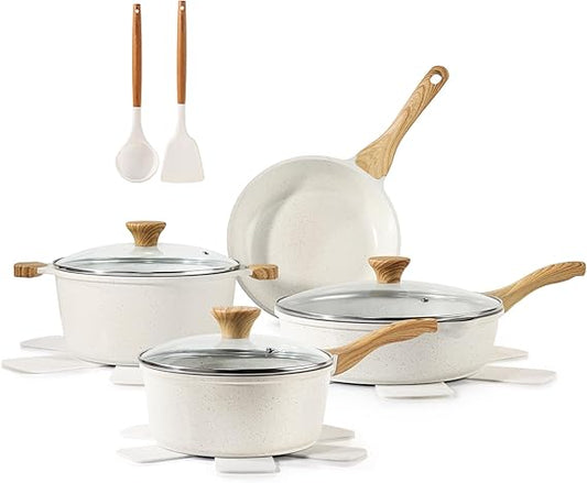 SENSARTE Nonstick Ceramic Cookware Set 13-Piece