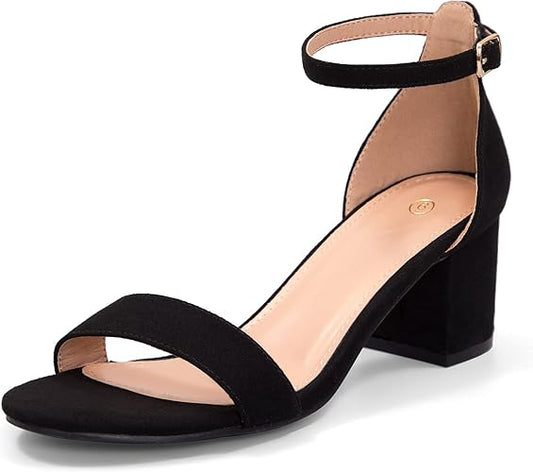 mysoft Women's Chunky Low Heels