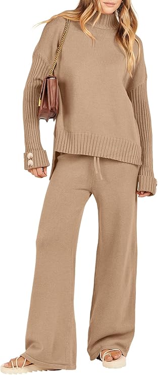 ANRABESS Women's 2 Piece Outfit Sweater Lounge Sets