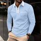 2024 Autumn Mens Long Sleeve Zipper Polo Shirts