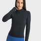 Millennia Half Zip Thumbhole Sleeve Sports Top